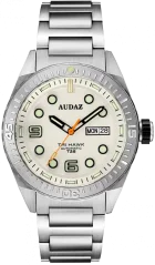 Men's silver Audaz watch with steel strap Tri Hawk ADZ-4010-04 - Automatic 43MM