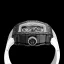 Λευκό ανδρικό ρολόι Tsar Bomba Watch με ατσάλινο λουράκι TB8208CF - Elegant White Automatic 43,5MM