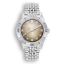 Relógio Squale prata para homens com pulseira de aço Super-Squale Sunray Brown Bracelet - Silver 38MM Automatic