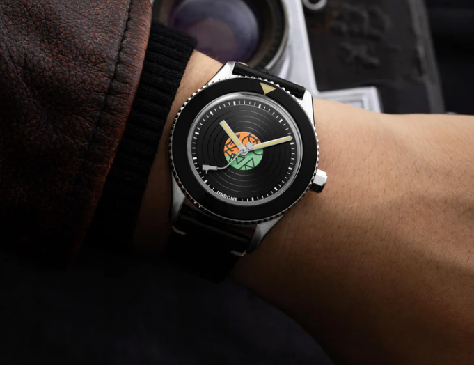 Stříbrné pánské hodinky Undone s koženým páskem Legends of Rock | Led Zeppelin 40MM Automatic