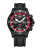 Men's black Swiss Military Hanowa watch with rubber strap Sports Chronograph SM34067.14 42,5MM