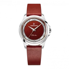 Venezianico men's silver watch with a leather strap Redentore Porpora 1121512 36MM