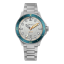 Stříbrné pánské hodinky Circula s ocelovým páskem DiveSport Titan - Grey / Petrol Aluminium 42MM Automatic
