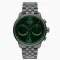 Czarny zegarek męski Nordgreen z pasem stalowym Pioneer Green Sunray Dial - 5-Link / Gun Metal 42MM