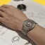 Strieborné pánske hodinky Aisiondesign Watches s ocelovým pásikom NGIZED Suspended Dial - Grey Dial 42.5MM