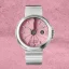 Zilverkleurig herenhorloge van 22Designstudio Watches met stalen band Concrete Sport Pink 45MM Automati