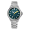 Zilverkleurig herenhorloge van Circula Watches met stalen riem DiveSport Titan - Petrol / Hardened Titanium 42MM Automatic