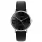 Stříbrné pánské hodinky Henryarcher Watches s koženým páskem Sekvens - Dunkel 40MM Automatic