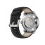 Srebrny zegarek męski Fathers Watches ze skórzanym paskiem Evolution Black 40MM Automatic