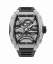 Relojes de plata Paul Rich Watch de hombre con goma Frosted Astro Skeleton Abyss - Silver 42,5MM