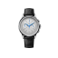 Zilveren heren Corniche horloge met leren band Chronograph Steel with White dial 39MM