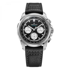 Stříbrné pánské hodinky Venezianico s koženým páskem Bucintoro 8221511 42MM Automatic