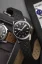 Men's silver Nivada Grenchen watch with leather strap Super Antarctic 35014M40 35MM Automatic