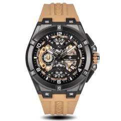 Men's black Ralph Christian watch with a rubber band The Apex Chrono - Desert Tan 46MM