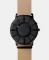 Men's black Eone watch with leather strap Bradley Apex Leather Sand - Black 40MM