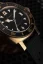 Goudkleurige herenhorloges van Nivada Grenchen met leren band Depthmaster Bronze 14123A23 Brown Racing Leather 39MM Automatic
