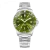 Men's Venezianico silver watch with steel strap Nereide 3121501C Green 39MM Automatic