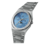 Reloj Valuchi Watches plateado para hombre con correa de acero Lunar Calendar - Silver Blue Moonphase 40MM