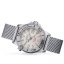 Relógio Davosa de prata para homem com pulseira de aço Argonautic BG Mesh - Silver 43MM Automatic