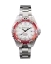 Men's silver Momentum Watch with steel strap Splash White / Red 38MM