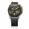 Černé pánské hodinky Mazzucato Watches s gumovým páskem RIM Gt Black / White - 42MM Automatic