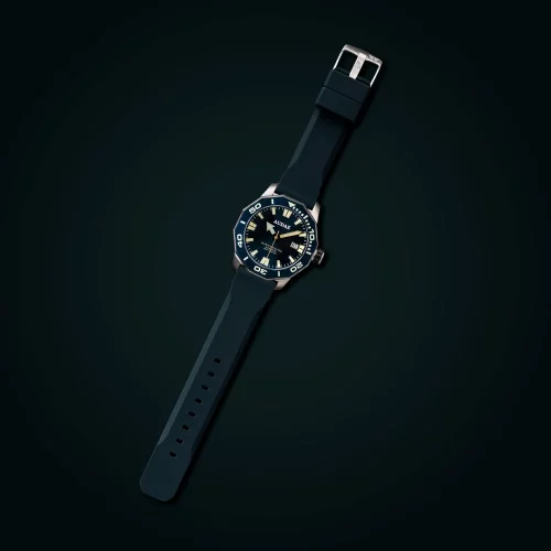 Herrenuhr aus Silber Audaz Watches mit Stahlband Marine Master ADZ-3000-02 - Automatic 44MM