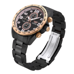 Muški crni sat Audaz Watches s čeličnim remenom Sprinter ADZ-2025-04 - 45MM