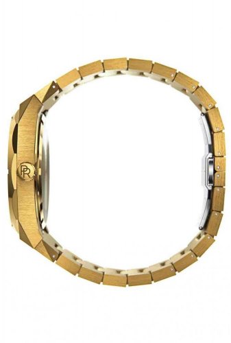 Zlaté pánské hodinky Paul Rich s ocelovým páskem Star Dust - Gold 42MM