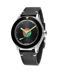 Men's silver Undone Watch with leather strap Legends of Rock | Led Zeppelin 40MM Automatic