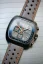 Strieborné pánske hodinky Straton Watches s koženým pásikom Speciale Grey Sand Paper 42MM