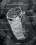Srebrny zegarek męski Aisiondesign Watches z pasem stalowym Tourbillon - Meteorite Dial Gunmetal 41MM