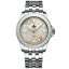 Strieborné pánske hodinky Phoibos Watches s oceľovým pásikom Voyager GMT 100M PY058E Automatic 39MM