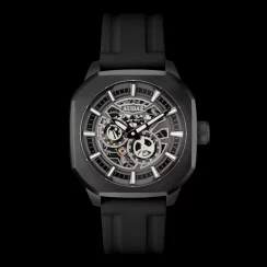 Černé pánské hodinky Audaz Watches s gumovým páskem Maverick ADZ3060-01 - Automatic 43MM
