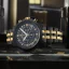 Μαύρο ρολόι Louis XVI για άντρες με ιμάντα από χάλυβα Frosted Aramis 1083 - Black 43MM