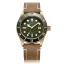 Men's gold Aquatico Watches with leather strap Bronze Sea Star Military Green Automatic 42MM