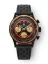 Men's black Nivada Grenchen watch with leather strap Chronoking Mecaquartz Black 87041Q10 38MM