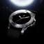 Stříbrné pánské hodinky Venezianico s nylonovým páskem Nereide Ultrablack 3921510 42MM Automatic
