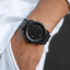 Montre homme Zinvo Watches noire avec ceinture en cuir véritable Blade Venom - Black 44MM