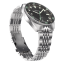 Muški srebrni sat Circula Watches s čeličnim remenom AquaSport II -  Black 40MM Automatic
