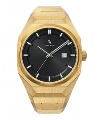 Men's Paul Rich gold watch with steel strap Elements Black Tiger Steel 45MM