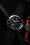 Men's silver Vulcain watch with leather strap Nautical Heritage Black White Luminova Steel Triple Caseback - Brown Plain 42MM Automatic