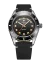 Stříbrné pánské hodinky Nivada Grenchen s koženým páskem Aquamar Black 32068A15 38MM Automatic
