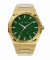 Zlaté pánské hodinky Paul Rich s ocelovým páskem Star Dust II - Gold / Green 43MM