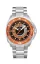 Strieborné pánske hodinky Delma Watches s ocelovým pásikom Star Decompression Timer Silver / Orange 44MM Automatic