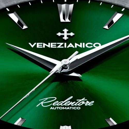 Strieborné pánske hodinky Venezianico s oceľovým pásikom Redentore 1221501C 40MM