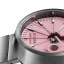 Strieborné pánske hodinky 22Designstudio Watches s ocelovým opaskom Concrete Sport Pink 45MM Automati