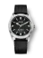Męski srebrny zegarek Nivada Grenchen z gumowym paskiem Super Antarctic 32026A01 38MM Automatic