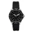 Stříbrné pánské hodinky Marathon Watches s gumovým páskem Jumbo Diver's Quartz 46MM