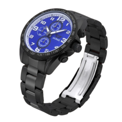 Relógio Audaz Watches preto para homens com pulseira de aço Sprinter ADZ-2025-05 - 45MM