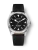 Reloj Nivada Grenchen plata para hombre con correa de cuero Super Antarctic 32025A17 38MM Automatic
